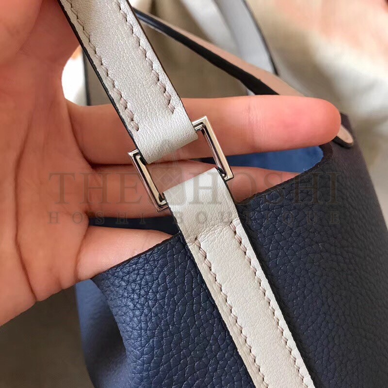 H**me5 Bicolor Picotin Lock PM 18cm Sapphire Bag Master Quality