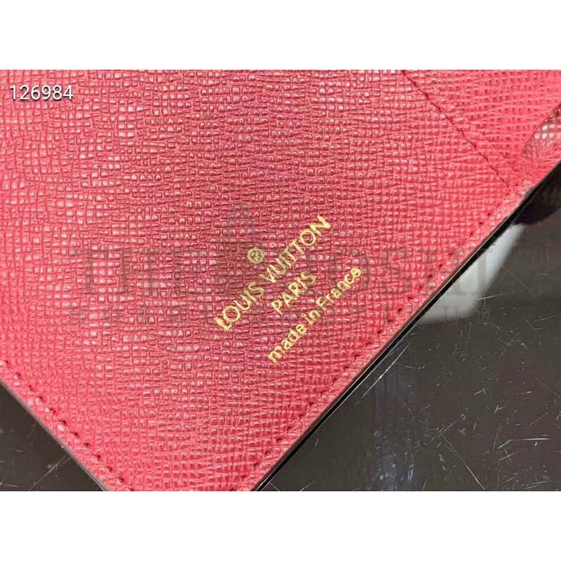 L0vis Vvtt0n LV Women Juliette Wallet Monogram Coated Canvas-Rose Master Quality