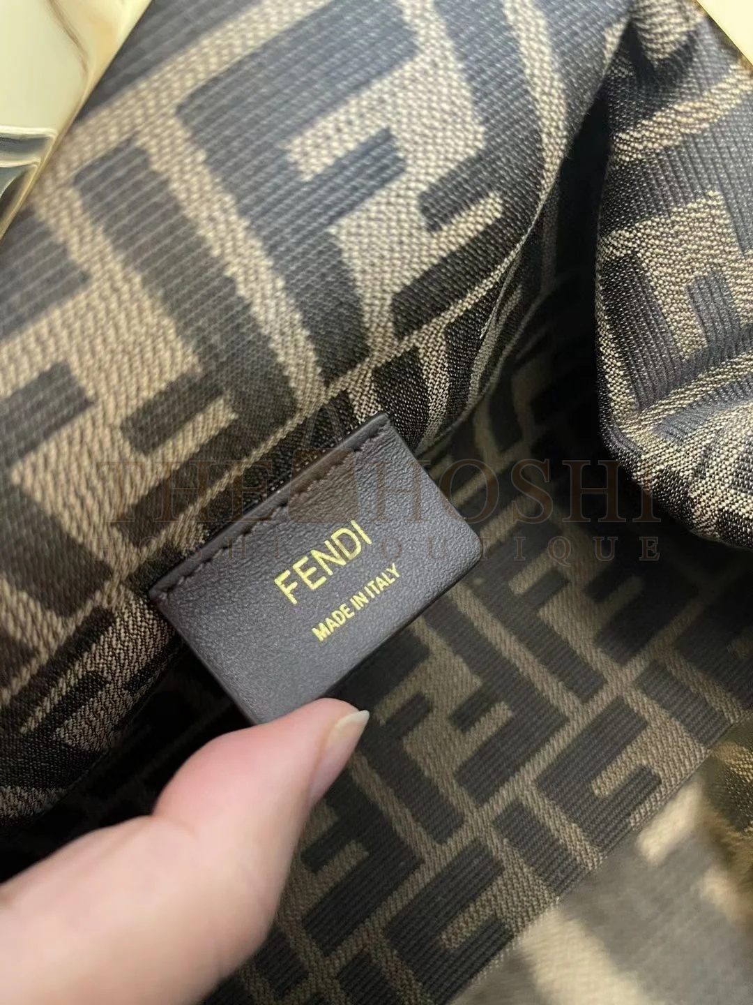 F**di First Medium Bag In Light Blue Nappa Leather Master Quality