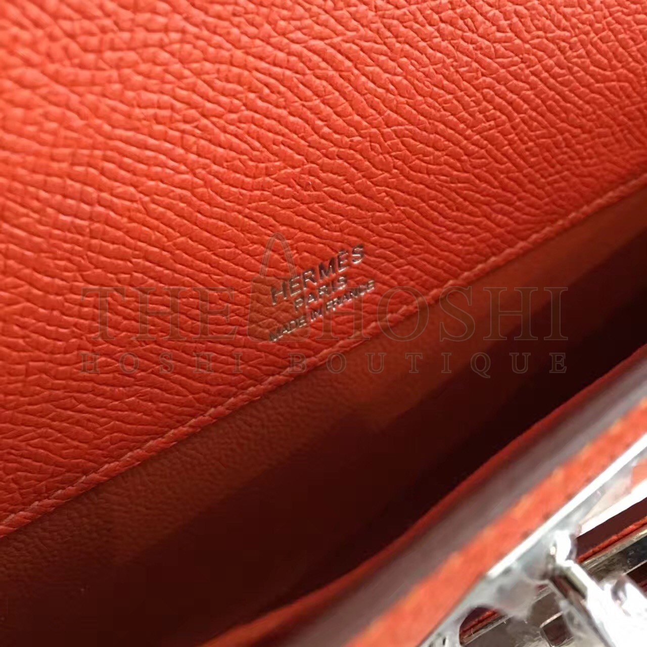 H**me5 Orange Epsom Kelly Cut Handmade Bag Master Quality