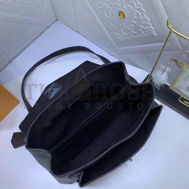 L0vis Vvtt0n LV Women Mylockme Chain Bag Black Soft Grained Calfskin Master Quality