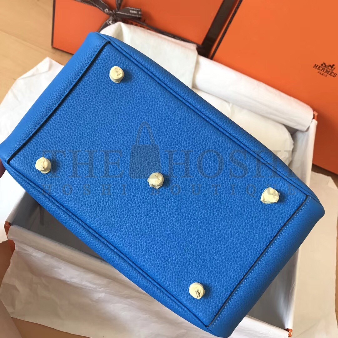 H**me5 Blue Zanzibar Lindy 30cm Clemence Handmade Bag Master Quality