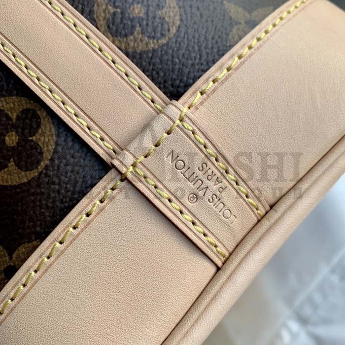 L0vis Vvtt0n LV Women Noé BB Bucket Bag Monogram Coated Canvas Cowhide Leather Master Quality