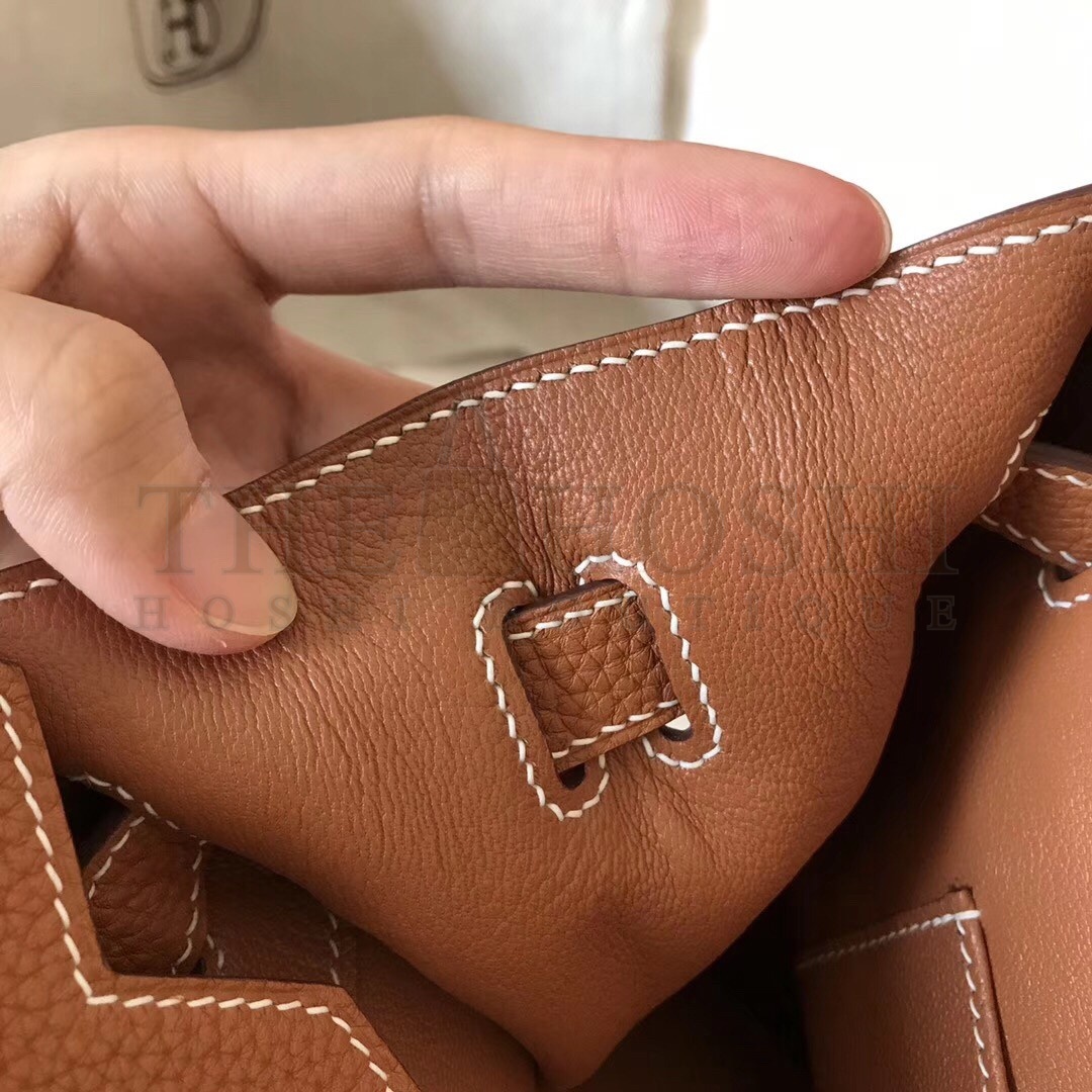 H**me5 Gold Birkin 30cm Clemence Handmade Bag Master Quality