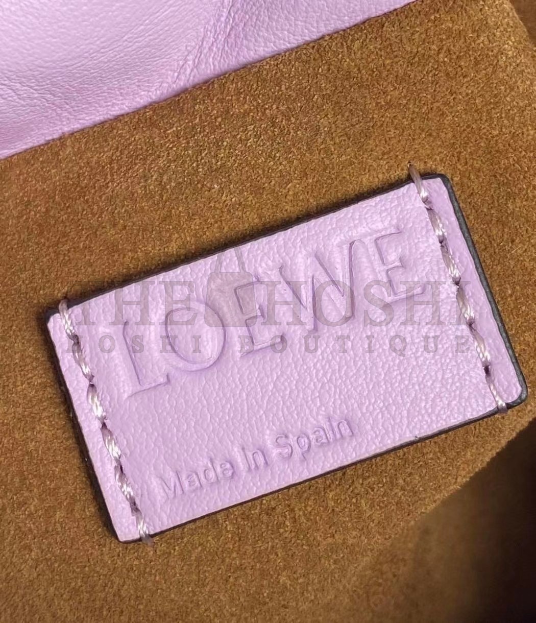 L0ew* Flamenco Mini Clutch In Bloom Orchid Nappa Leather Master Quality
