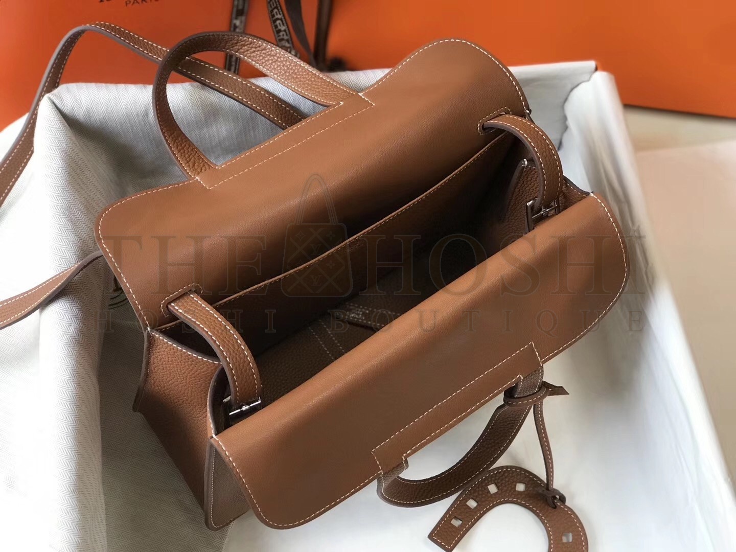 H**me5 Halzan Bag In Brown Clemence Leather Master Quality