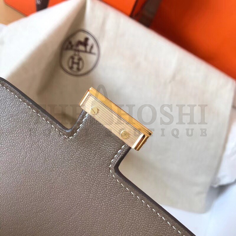 H**me5 Mini Constance 18cm Taupe Epsom Bag Master Quality