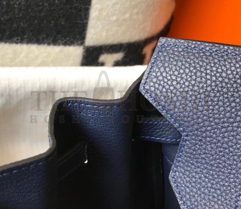 H**me5 Navy Blue Clemence Birkin 30cm Bag Master Quality