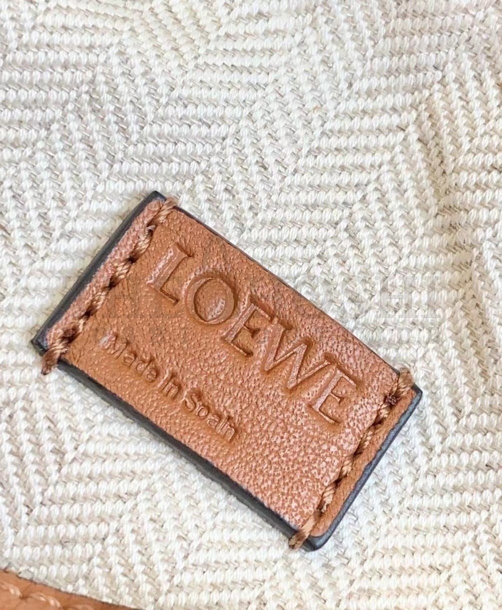 L0ew* Mini Puzzle Bag In Brown Calfskin Leather Master Quality