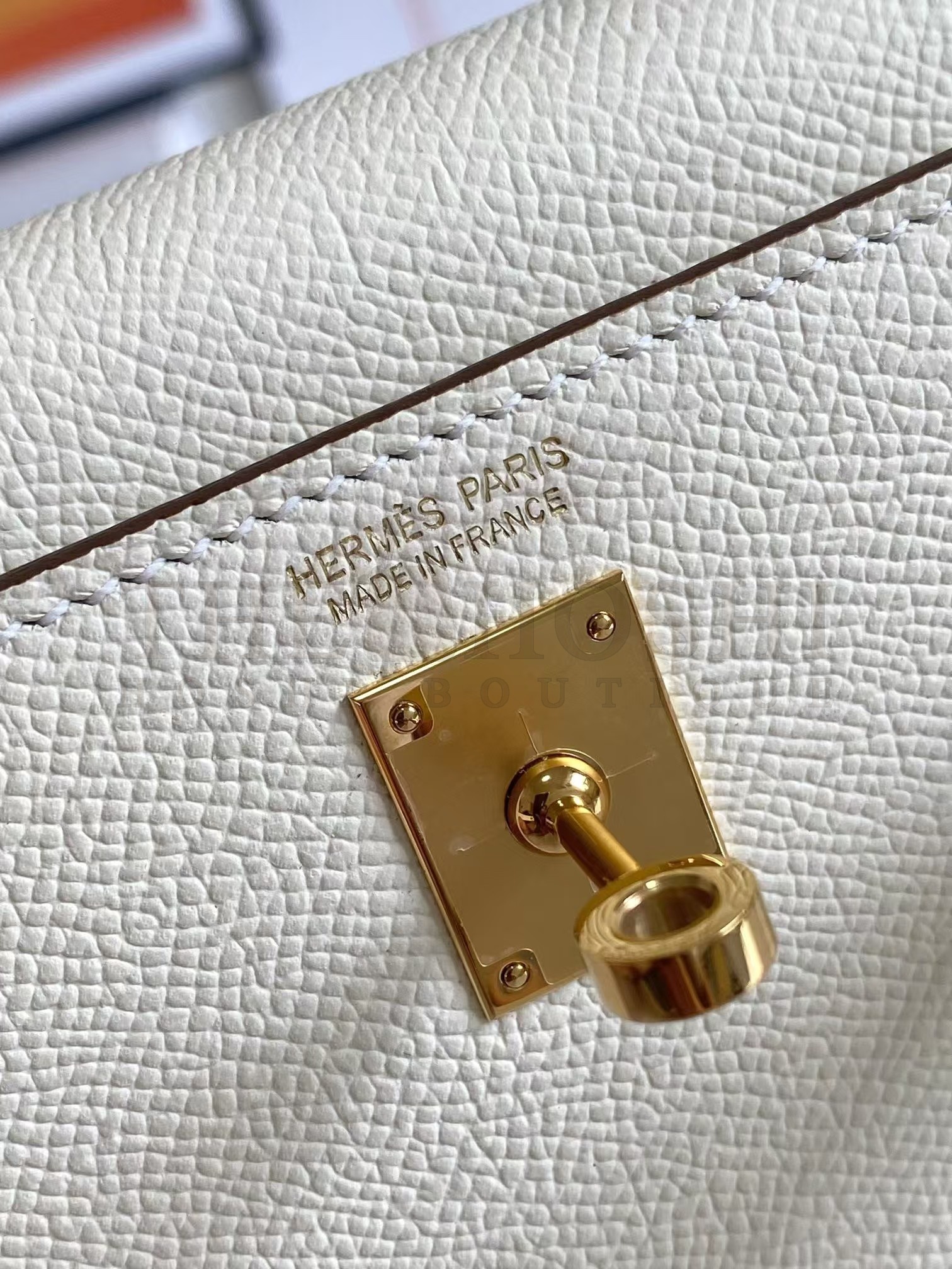 H**me5 Kelly Mini II Sellier Bag In Beton Epsom Leather GHW Master Quality