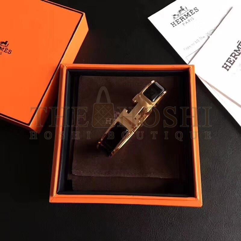 H**me5 Black Enamel Clic H PM Bracelet Master Quality