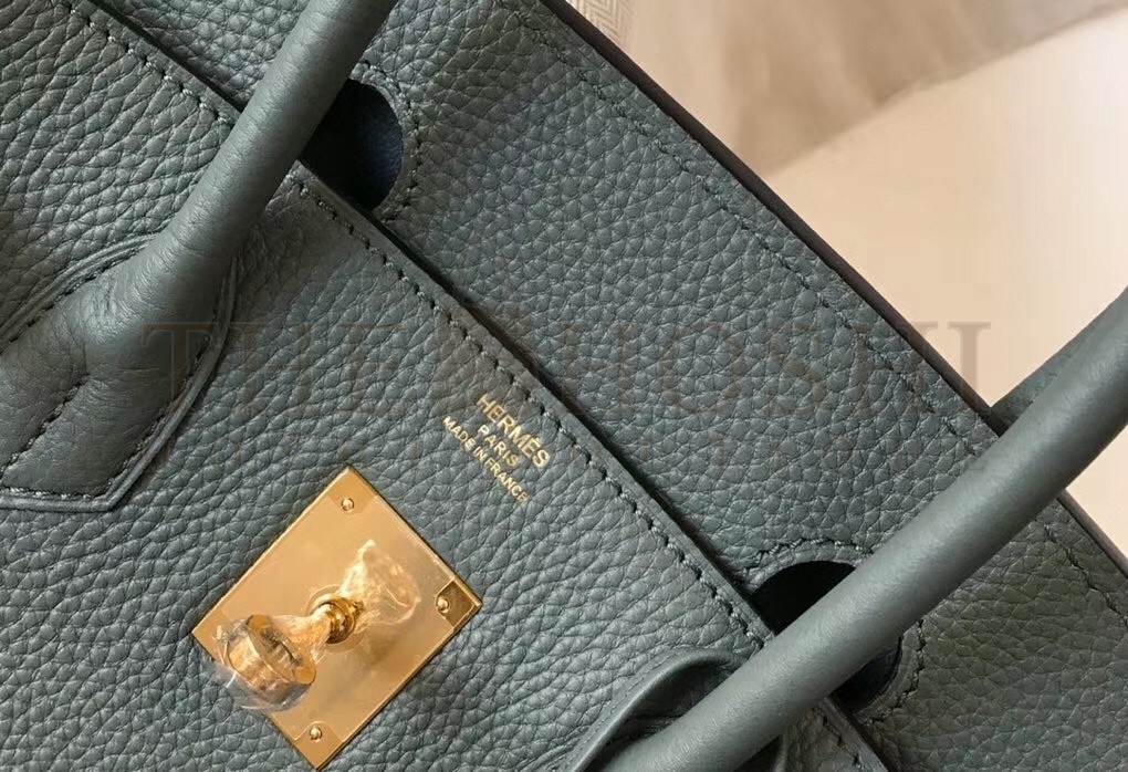 H**me5 Vert Amande Clemence Birkin 30cm Bag GHW Master Quality