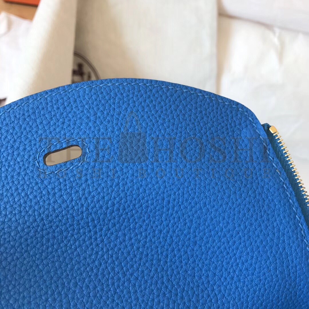 H**me5 Blue Zanzibar Lindy 30cm Clemence Handmade Bag Master Quality