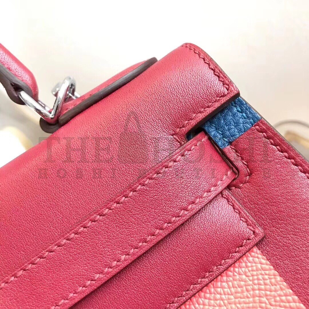 H**me5 Multicolor Blocks Kelly 28cm Ruby Bag Master Quality