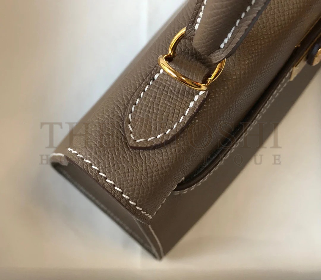 H**me5 Kelly 28cm Sellier Bag in Taupe Epsom Calfskin GHW Master Quality