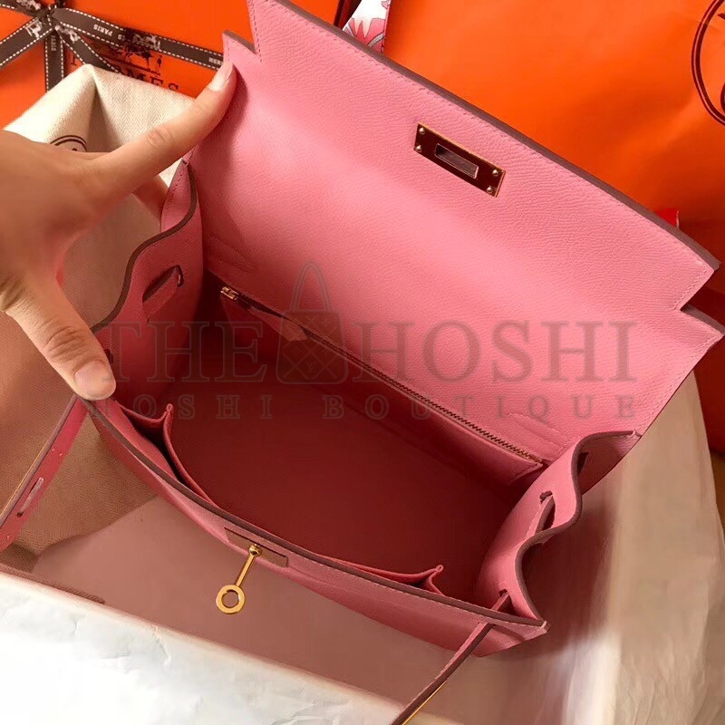H**me5 Rose Confetti Epsom Kelly 28cm Handmade Bag Master Quality