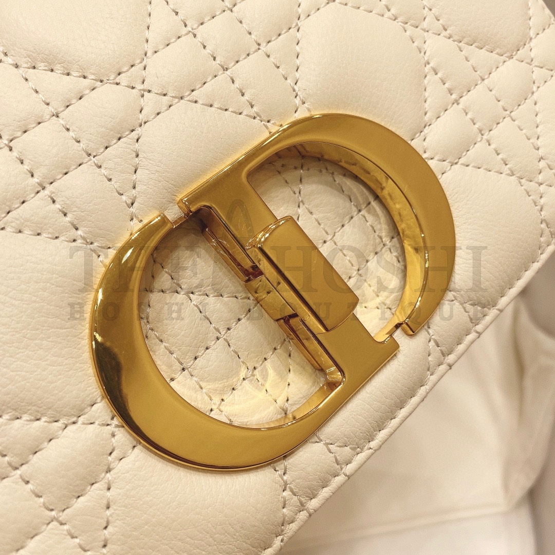 D10r Women Small D10r Caro Bag Lvory S*pple Cannage Calfskin-White Master Quality