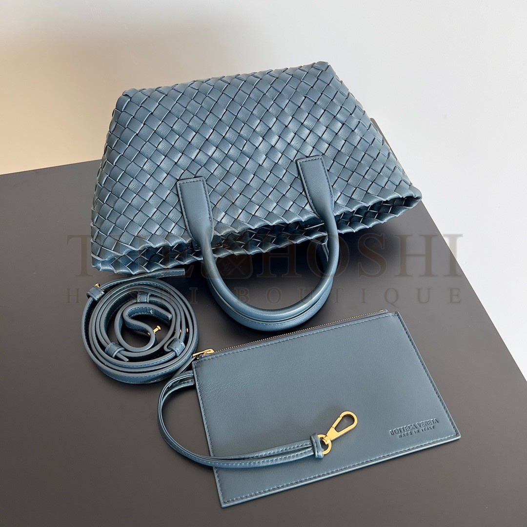 B0tt*ga Ven*ta Cabat Mini Bag In Navy Blue Intrecciato Lambskin Master Quality