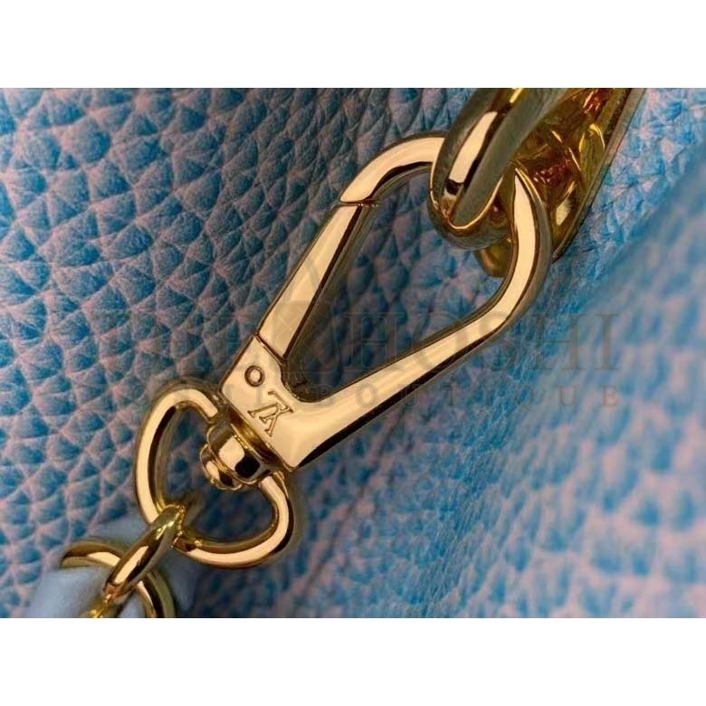 L0vis Vvtt0n LV Women Capucines BB Handbag Lilas Purple Taurillon Leather Shimmery Master Quality