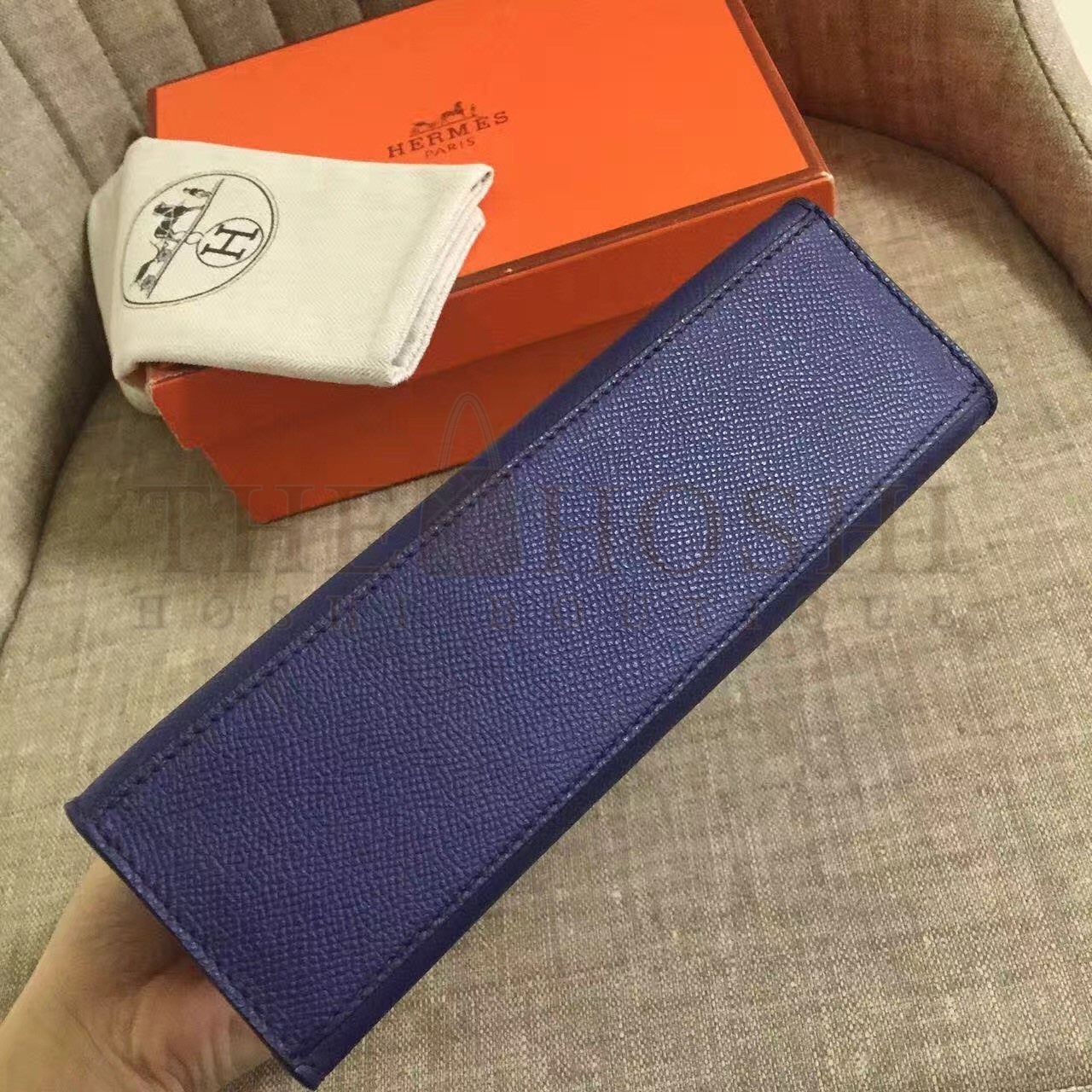 H**me5 Sapphire Kelly Pochette Epsom Handmade Bag Master Quality