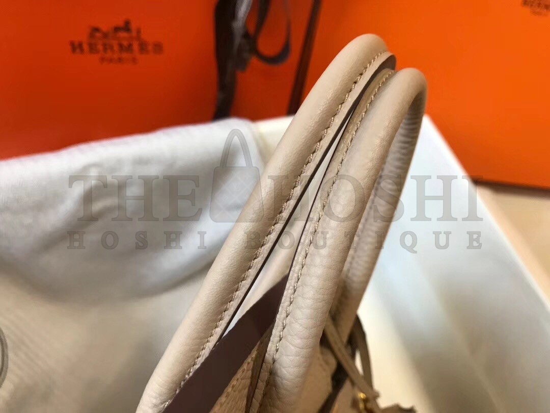 H**me5 Birkin 25cm Bag In Argile Clemence Leather Master Quality