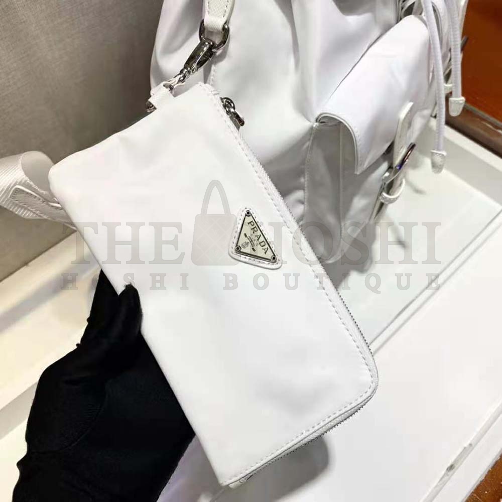 Pra*a Women Re-Nylon Medium Backpack-White Master Quality