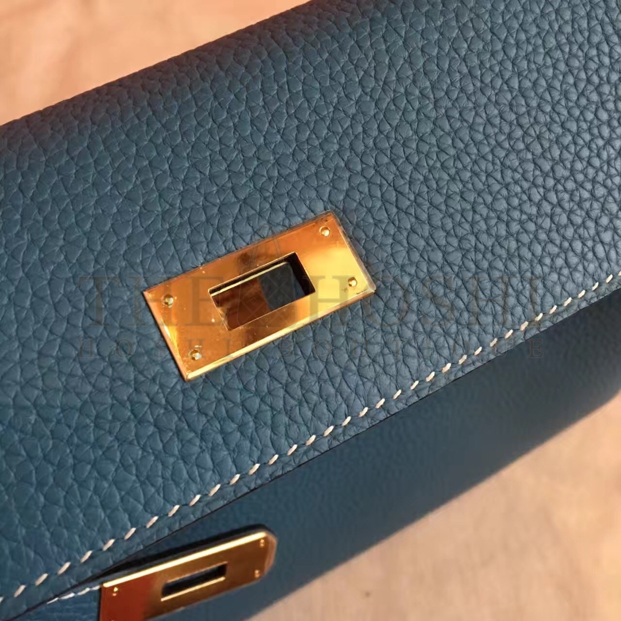 H**me5 Blue Jean Clemence Kelly Retourne 32cm Handmade Bag Master Quality