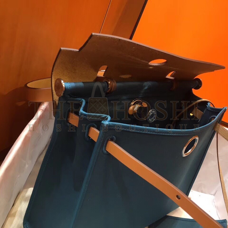 H**me5 Herbag Zip 31cm Bag In Brown And Blue Master Quality