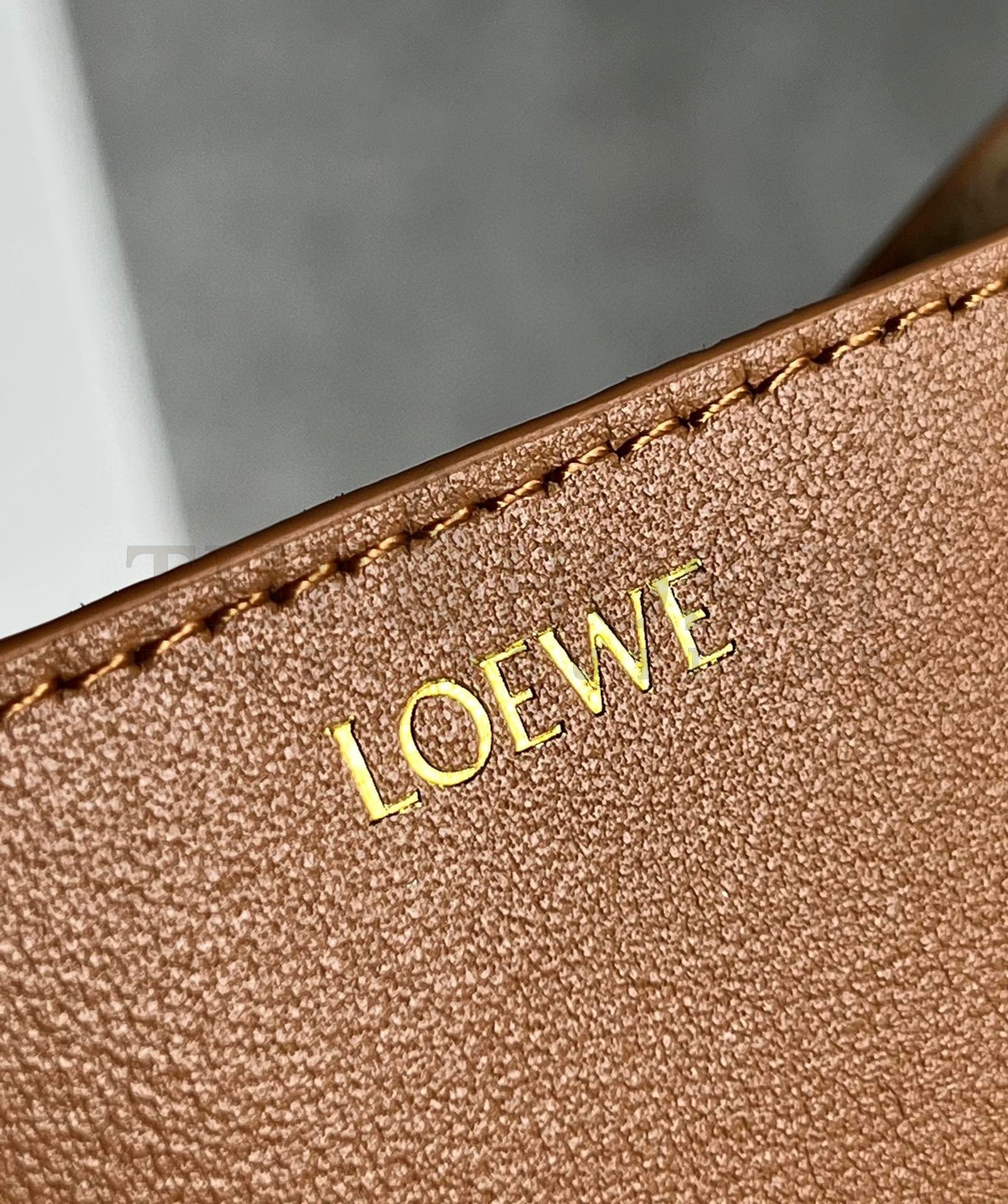 L0ew* Mini Puzzle Fold Tote Bag in Tan Calfskin Master Quality