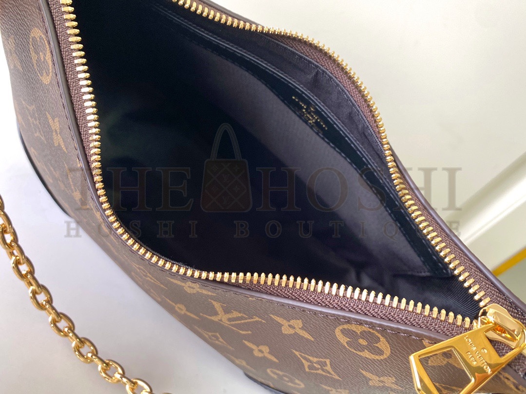 L0vis Vvtt0n LV Women Boulogne Handbag Black Brown Monogram Coated Canvas M45831 Master Quality