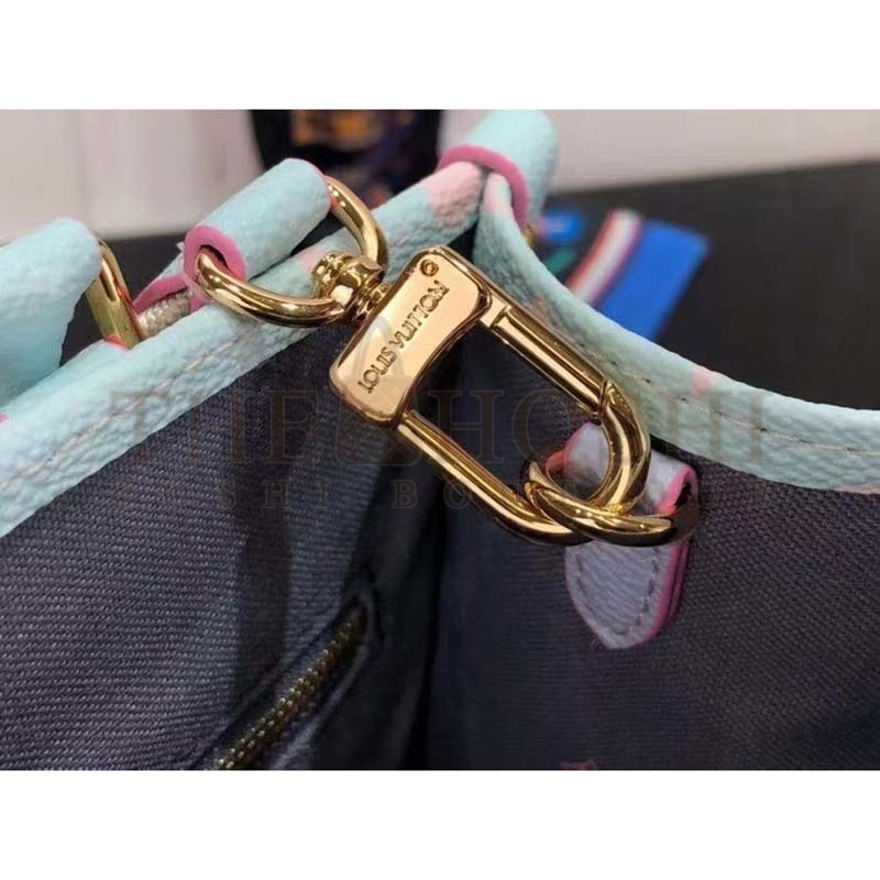 L0vis Vvtt0n LV Women Onthego PM Tote Sunrise Pastel Monogram Coated Canvas Master Quality