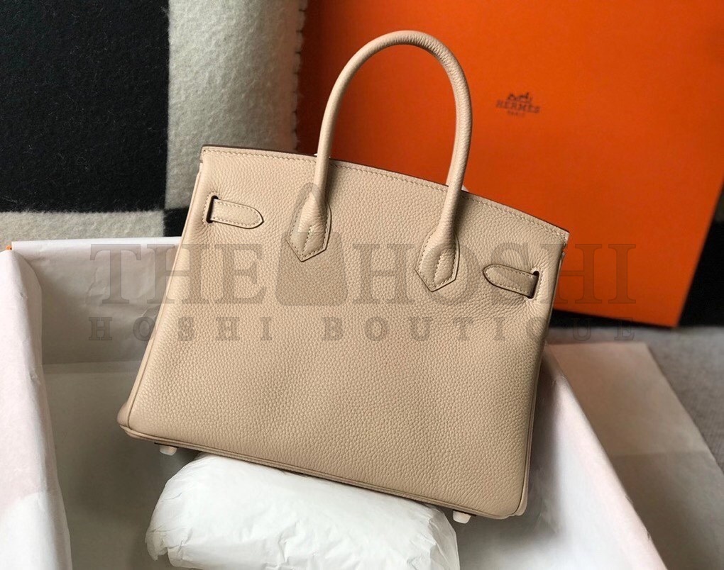 H**me5 Birkin 35 Bag in Trench Clemence Leather with GHW Master Quality