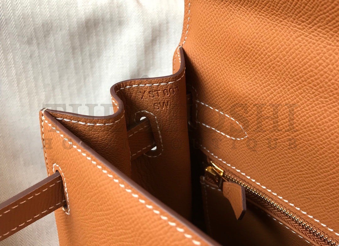 H**me5 Kelly 25cm Sellier Bag in Gold Epsom Calfskin GHW Master Quality