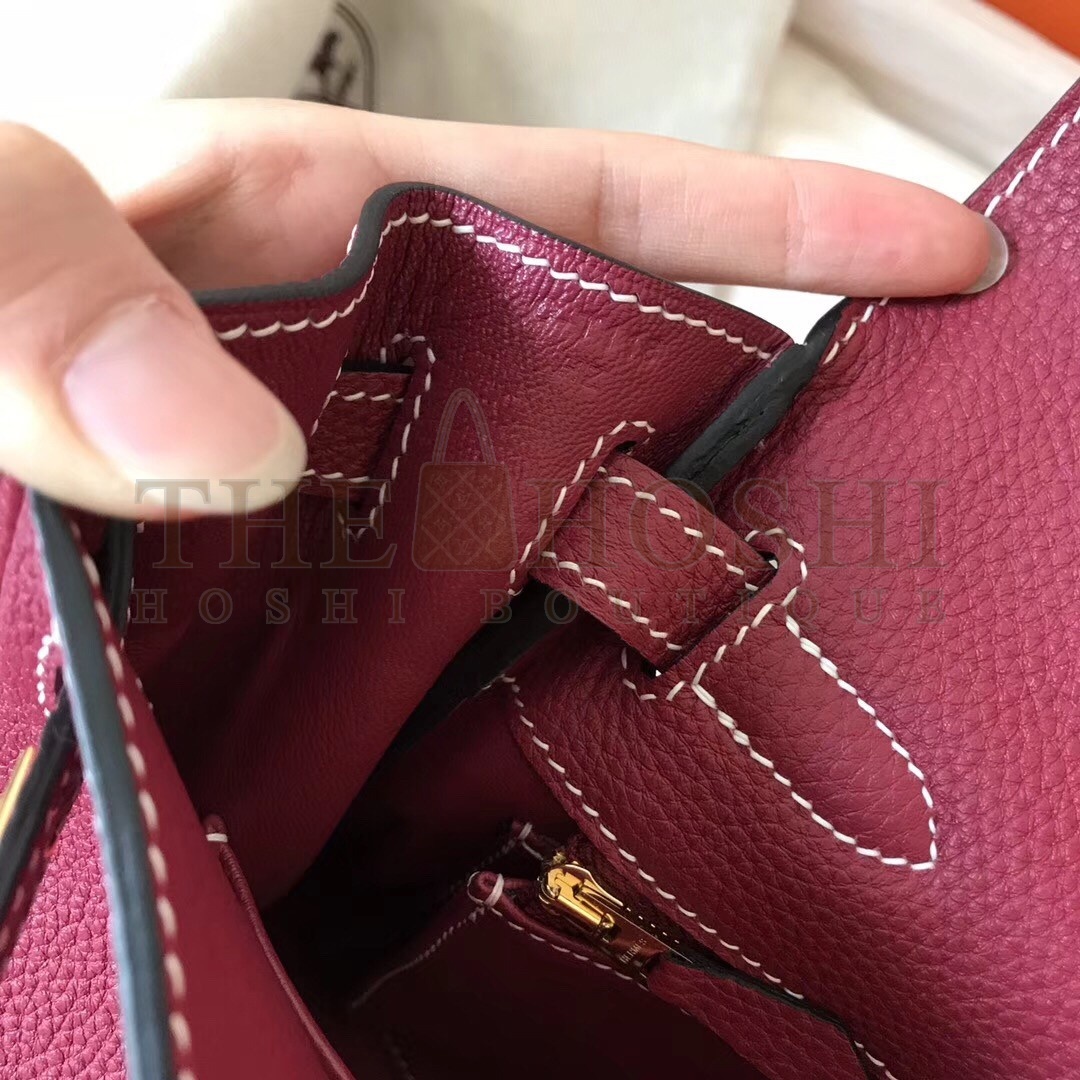 H**me5 Ruby Clemence Kelly 28cm Handmade Bag Master Quality