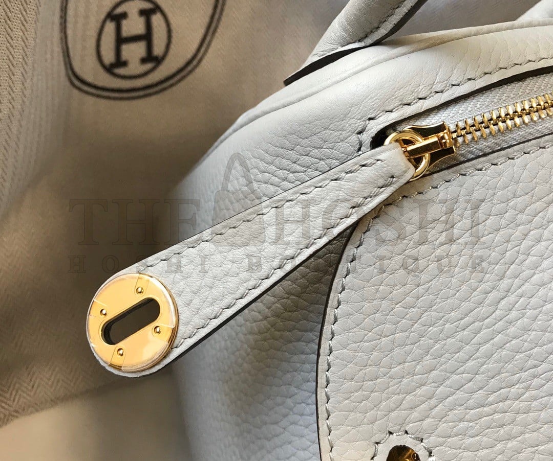 H**me5 Lindy Mini Bag In Pearl Grey Clemence Leather GHW Master Quality