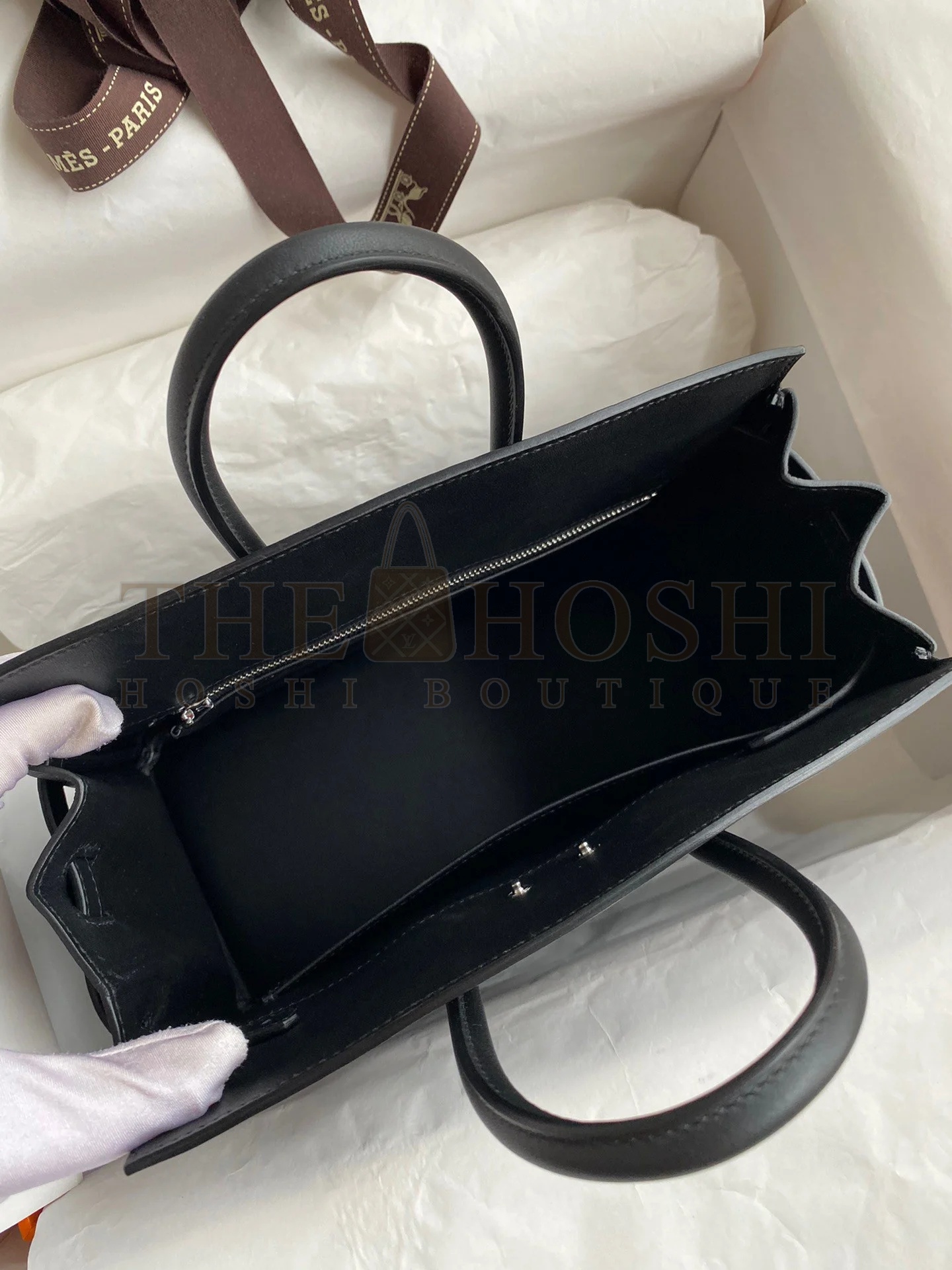 H**me5 Shadow Birkin 25 Limited Edition Bag In Black Swift Calfskin Master Quality