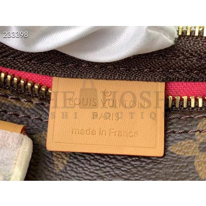 L0vis Vvtt0n LV Women Nano Speedy Bag Pink Monogram Coated Canvas Cowhide Leather Master Quality