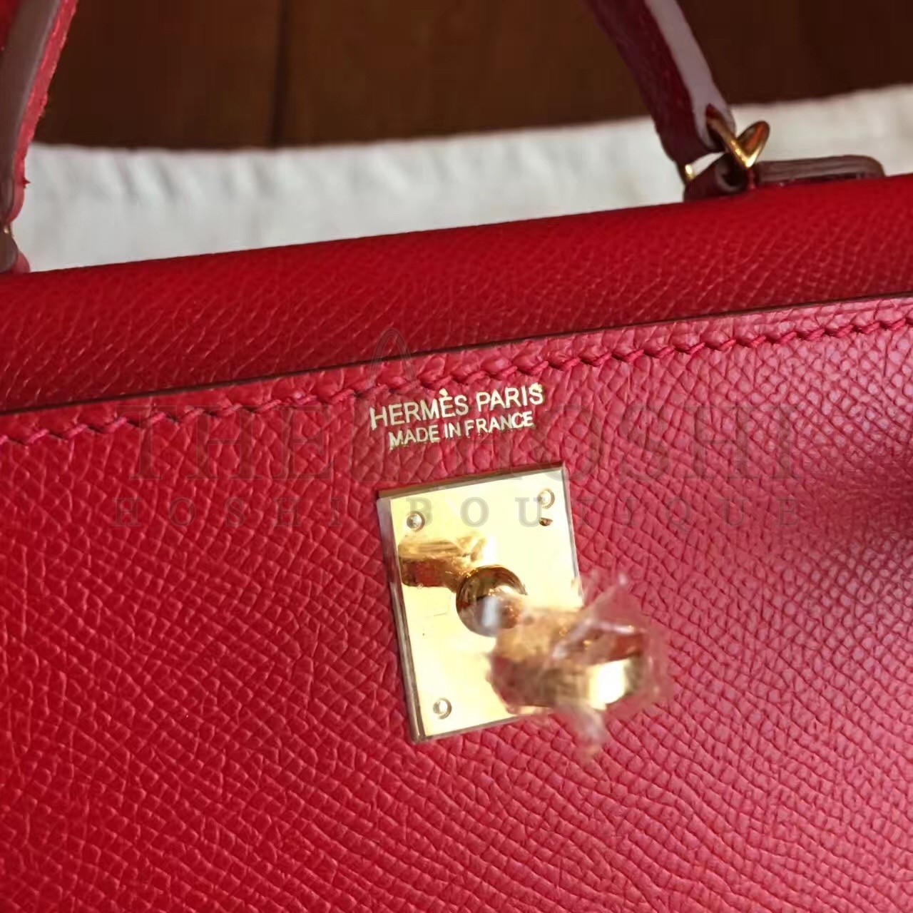H**me5 Red Epsom Kelly Mini II Handmade Bag Master Quality
