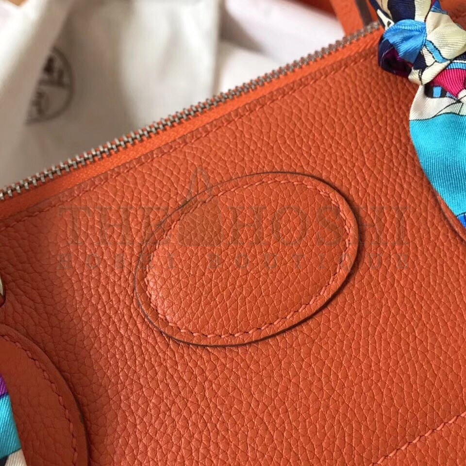 H**me5 Orange Clemence Bolide 35cm Handmade Bag Master Quality