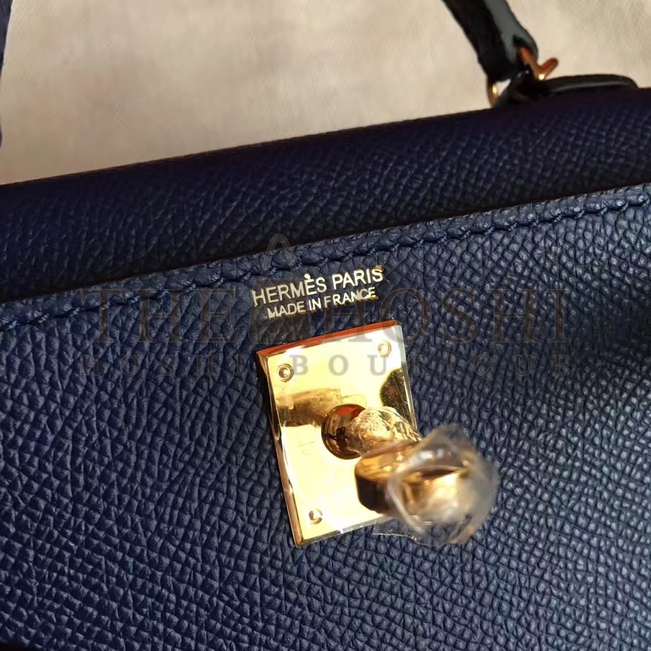 H**me5 Sapphire Epsom Kelly Mini II Handmade Bag Master Quality