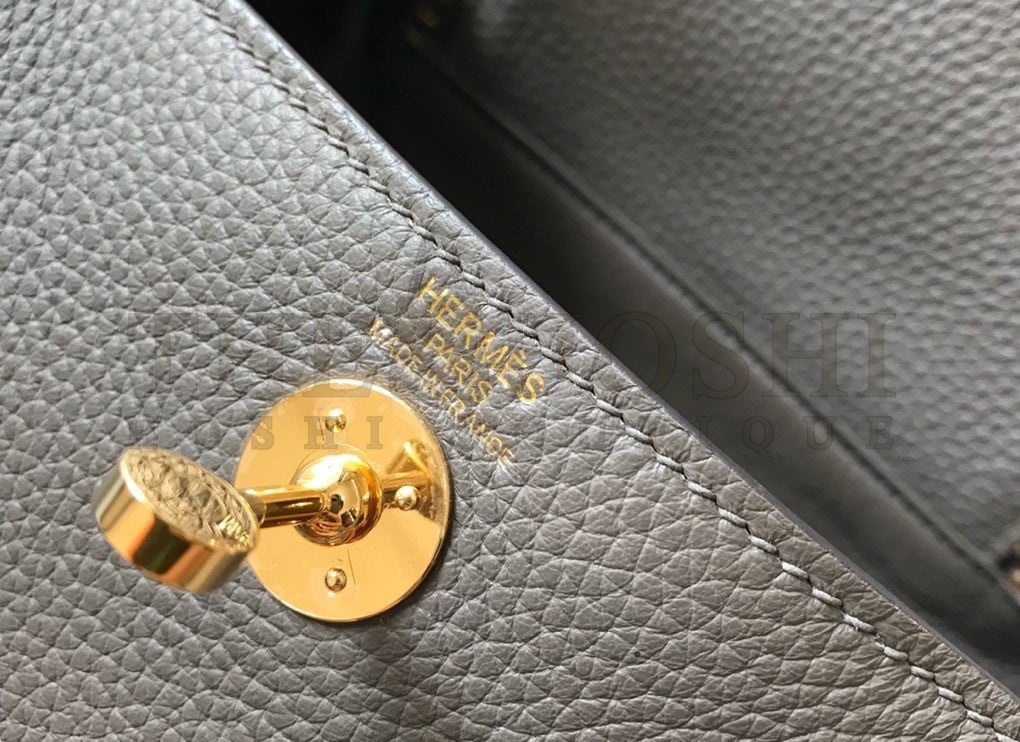 H**me5 Lindy Mini Bag In Etain Clemence Leather GHW Master Quality