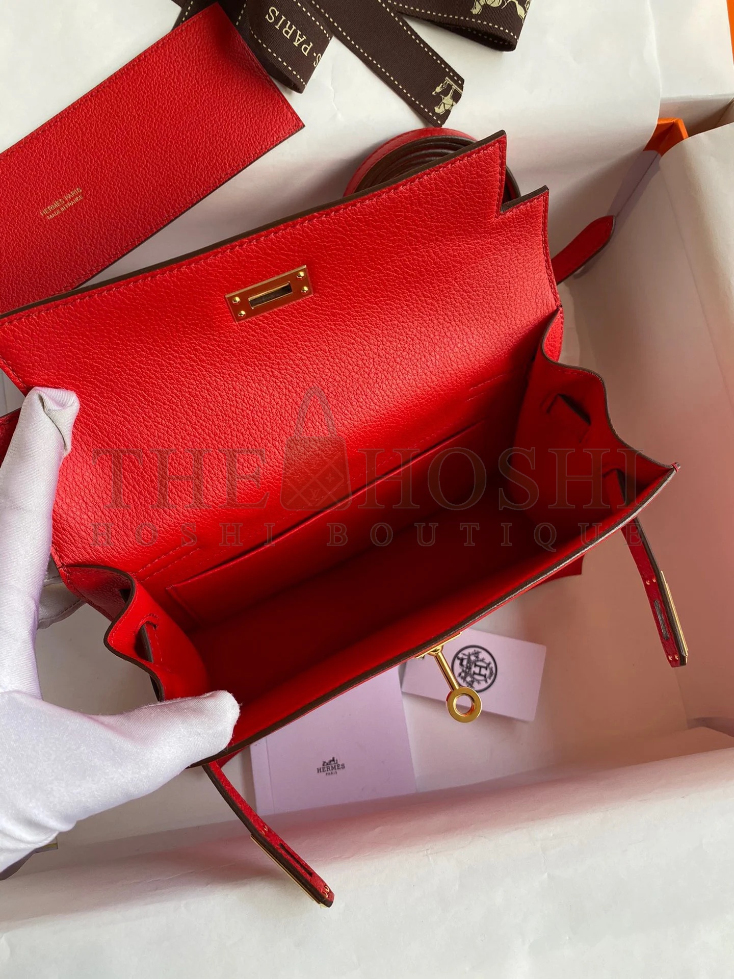 H**me5 Kelly Danse II Handmade Bag In Red Evercolor Calfskin Master Quality