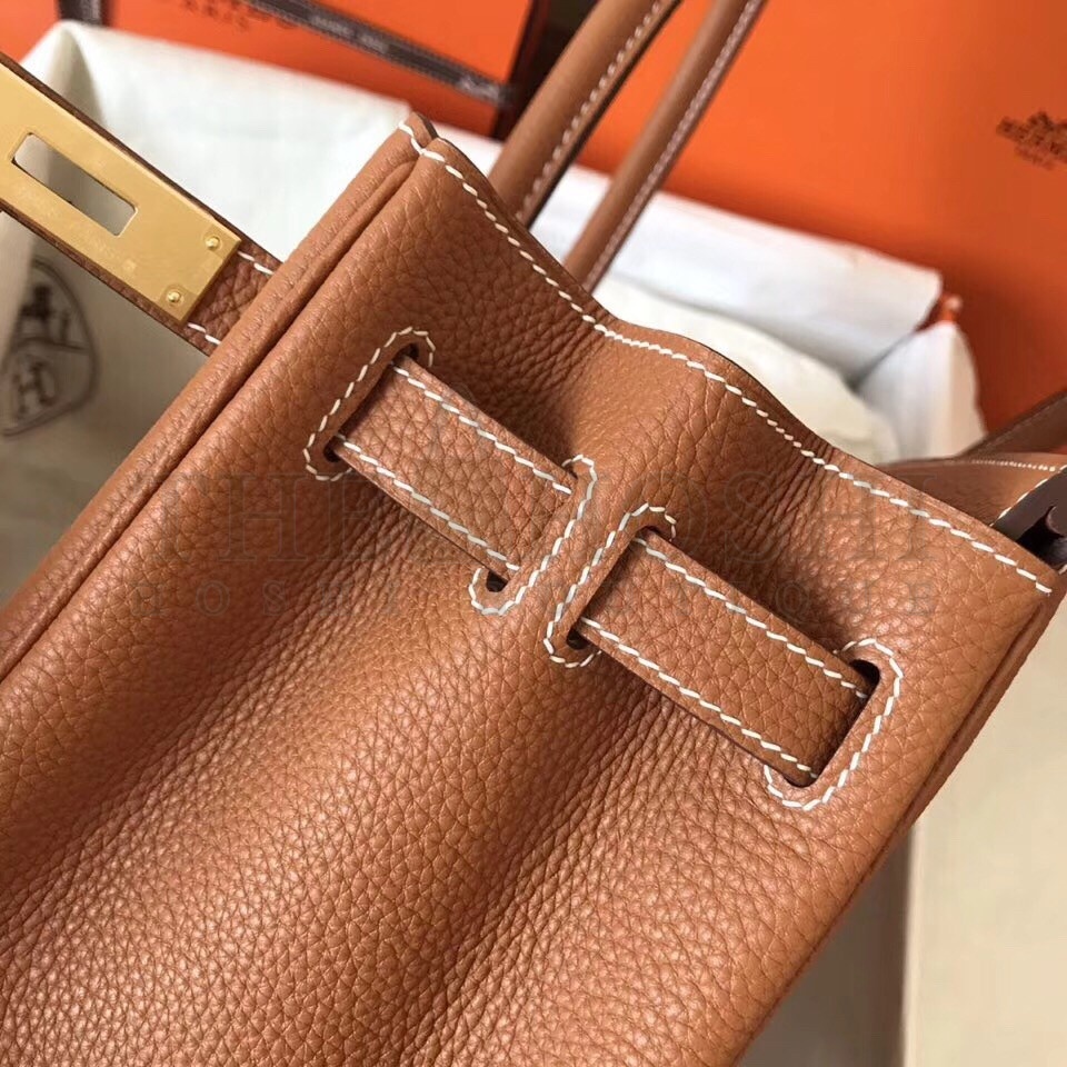H**me5 Gold Birkin 30cm Clemence Handmade Bag Master Quality