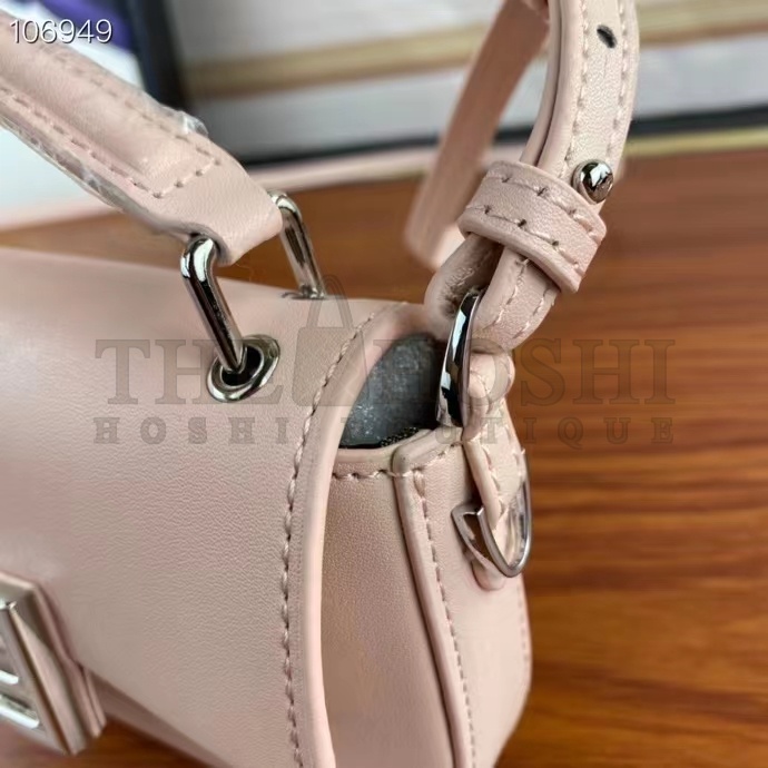 F**di Women FF Baguette Phone Pouch Pink Silk Pouch Master Quality