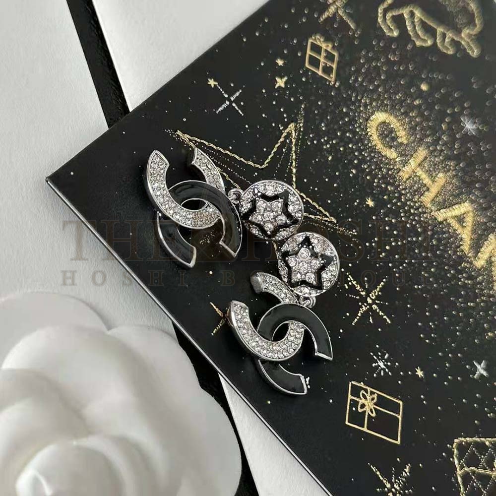 Ch**el Women Pendant Earrings in Metal and Strass Master Quality