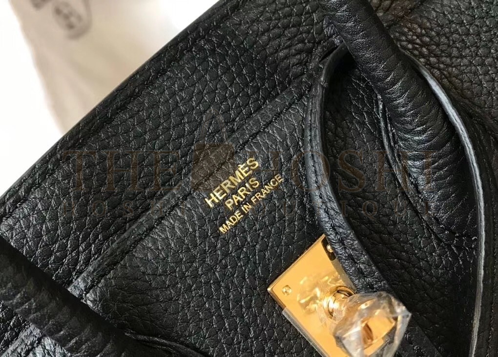 H**me5 Birkin 25cm Bag In Black Clemence Leather Master Quality