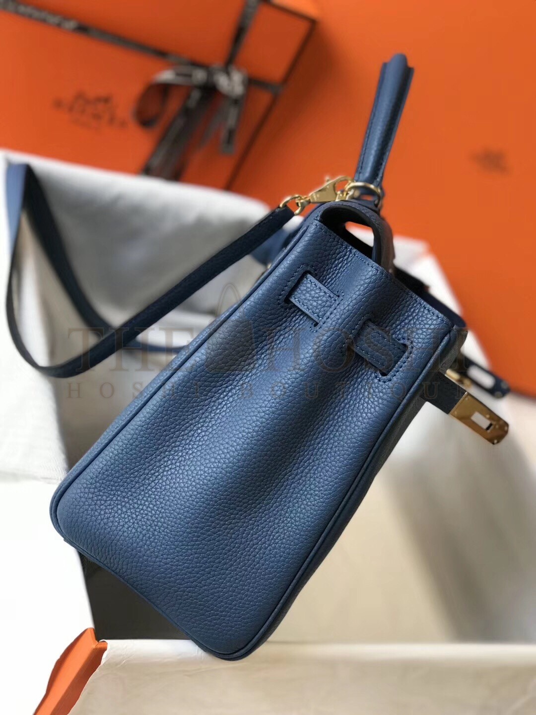 H**me5 Blue AgateClemence Kelly 32cm Retourne Bag Master Quality