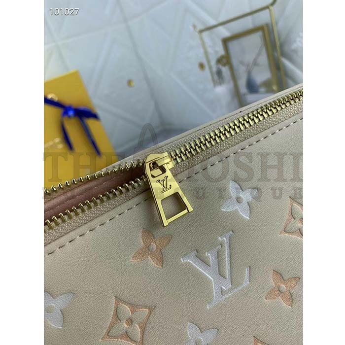 L0vis Vvtt0n LV Women Coussin PM Handbag Crème Beige Lambskin Cowhide Leather Master Quality