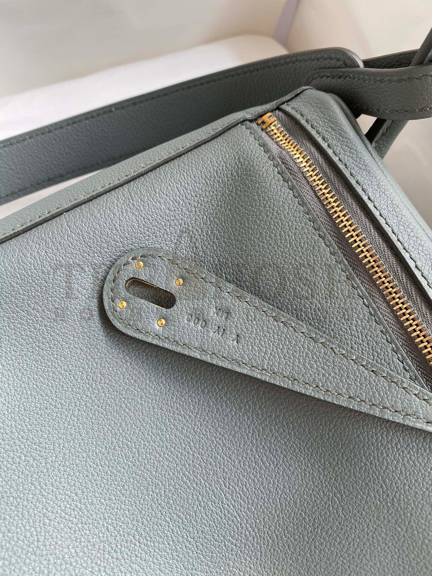 H**me5 Lindy 26 Handmade Bag In Vert Amande Evercolor Leather Master Quality