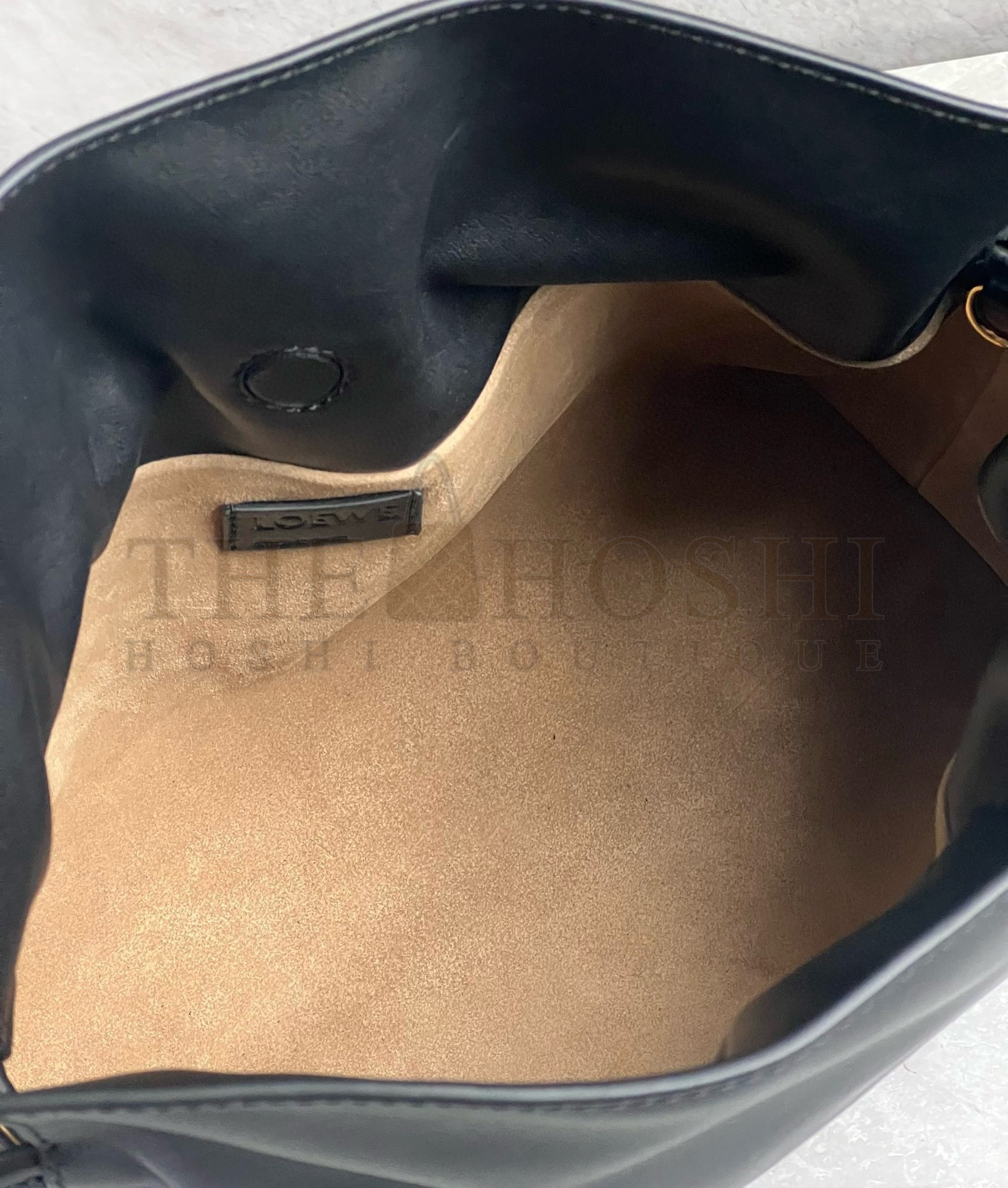 L0ew* Flamenco Clutch Bag in Black Nappa Calfskin Master Quality
